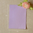 Dailyike Fabric sticker Dot purple ground