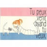 Postal Shinzi Katoh "Tu peux venir quand tu veux"