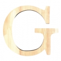 Letra de madera G de 19 cm