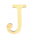 Letra de madera J de 11,5 cm