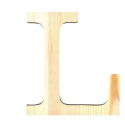 Letra de madera L de 19 cm