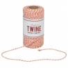 Baker's Twine naranja y blanco