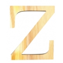 Letra de madera Z de 11,5 cm