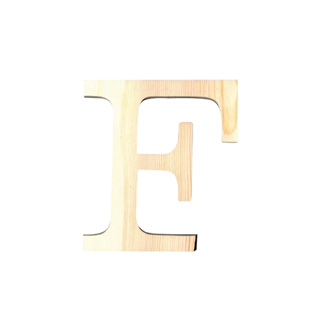 Letra de madera F de 11,5 cm