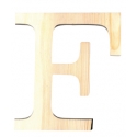 Letra de madera F de 19 cm