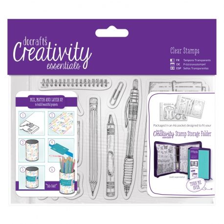 A6 Clear Stamp Set - Stationery
