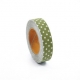 Dailylike Fabric tape Dot ground green 