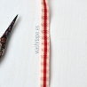 Lazo vichy rojo 10 mm.