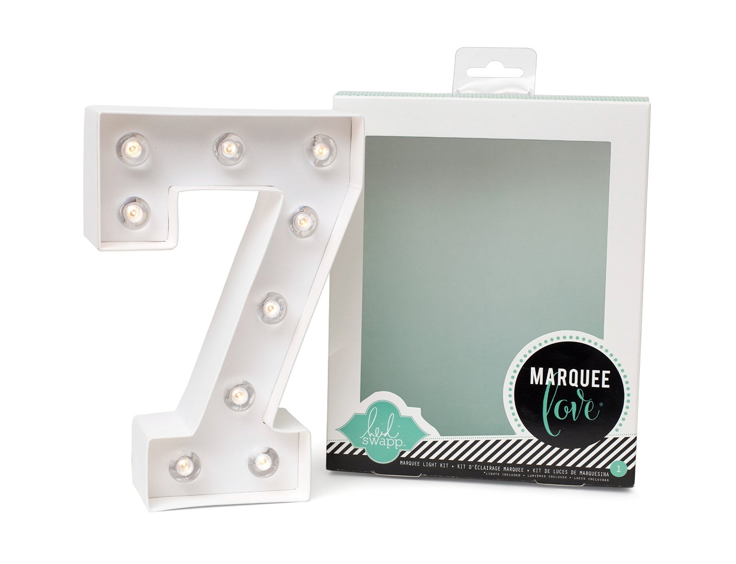 Heidi Swapp Marquee Love Forma Stella, Paper, Bianco, 21.6x21.6x5.6 cm